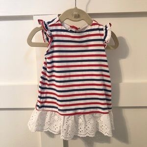 Gap Red White & Blue Dress with Bloomers